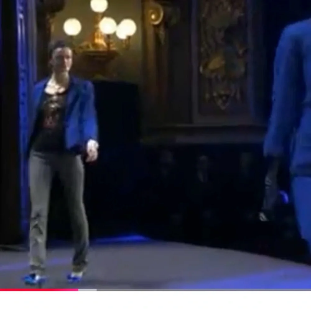 Chanel Métiers d’Art 2007 “Paris–Londres” Royal Blue Wool Jacket Camellia Brooch